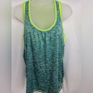 2/$30 RBX Yellow and‎ Blue Sleeveless Relaxed Active Workout Tank Top (#699)